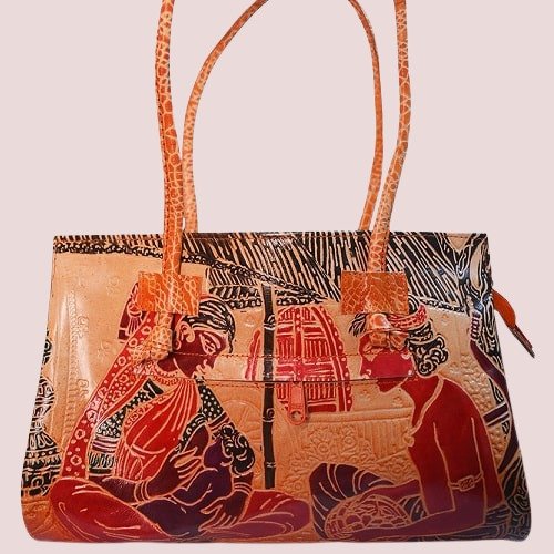 Shantiniketan Leather Tote Bag